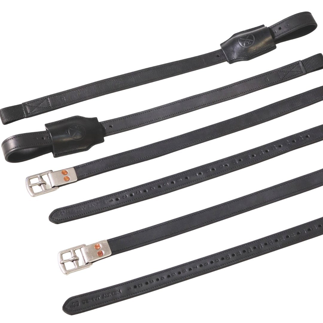 non-stretch stirrup leathers black, non-stretch stirrup leathers brown, stirrup leathers for dressage black, stirrup leathers for dressage brown