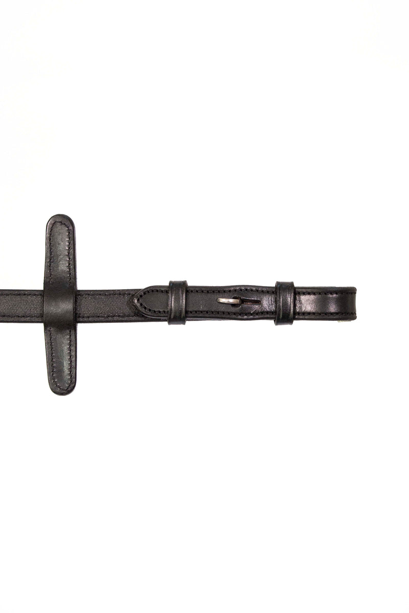Bio Grip Hybrid Rubber Reins with Leather Stoppers
