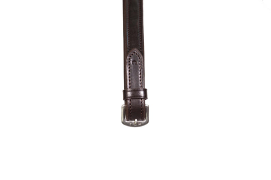 rubber reins brown buckle fastening