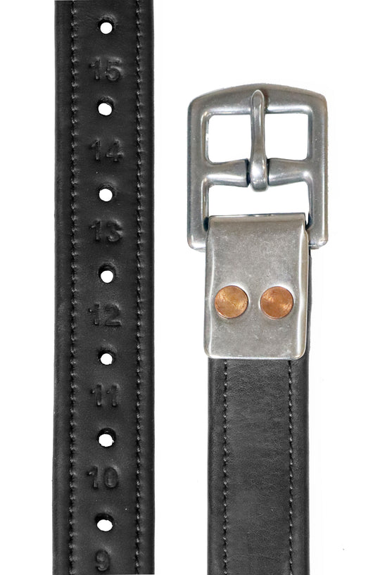 non-stretch stirrup leathers black