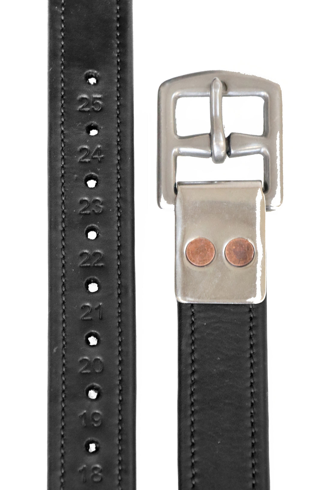 non-stretch stirrup leathers black