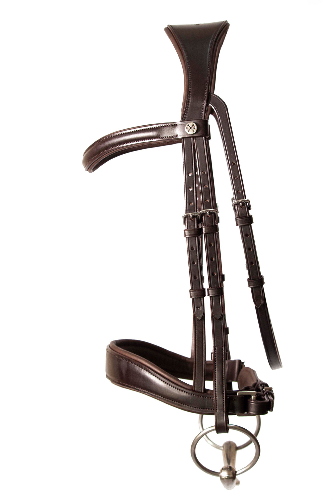 dressage bridle brown
