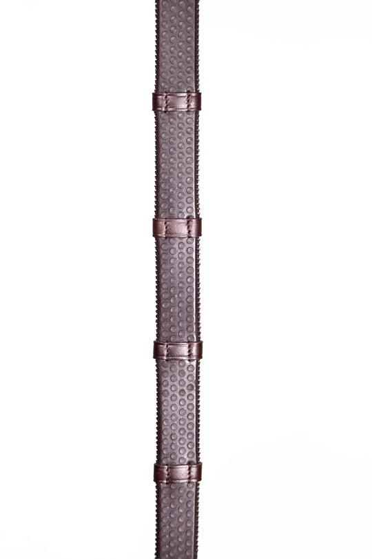 rubber reins brown