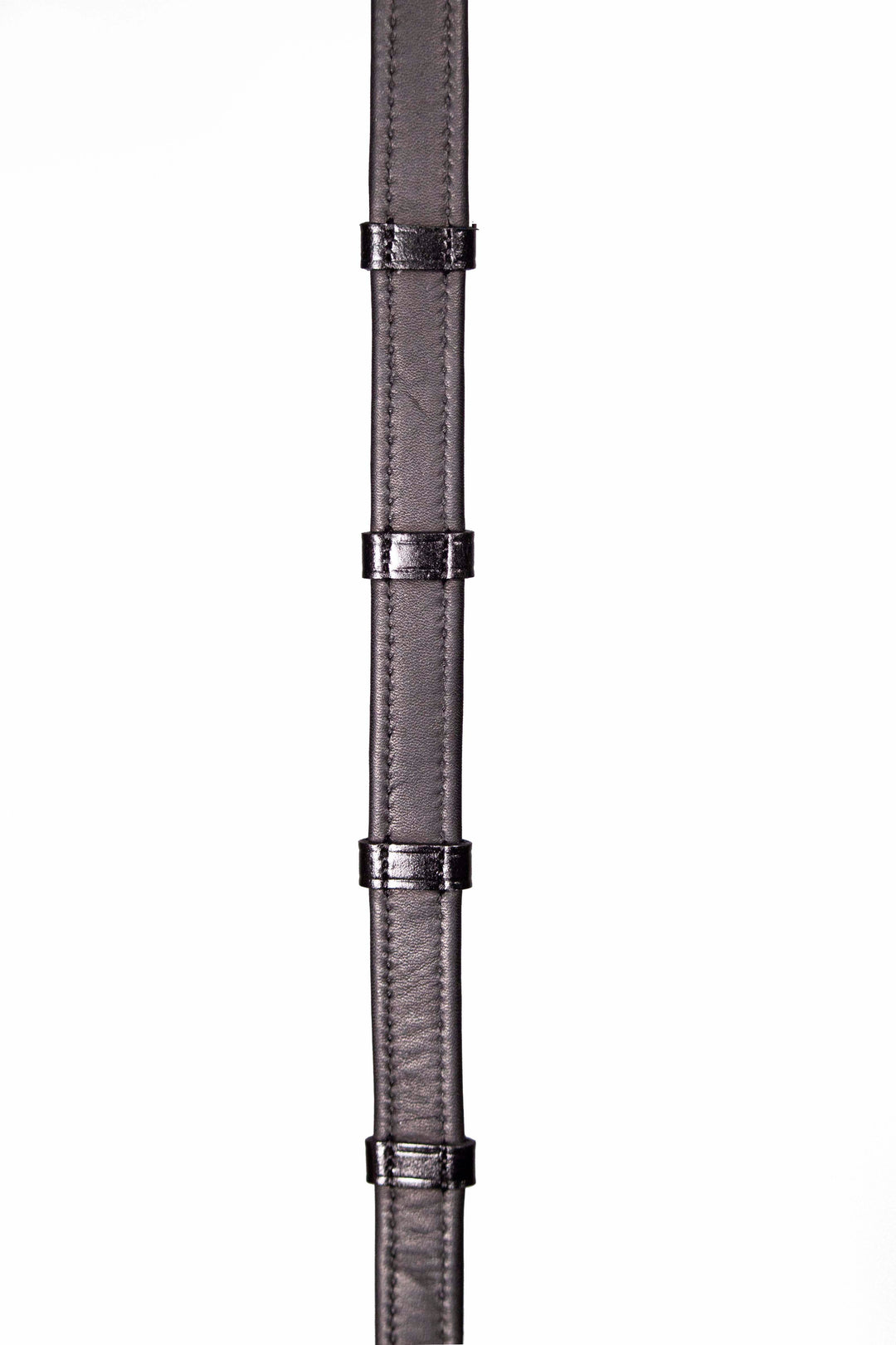 Leather and Rubber Reins black
