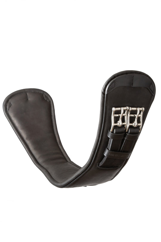 Short Anatomic Leather Girth Black