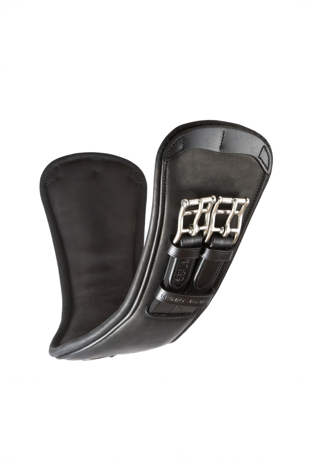 Anatomical Short Leather Girth black