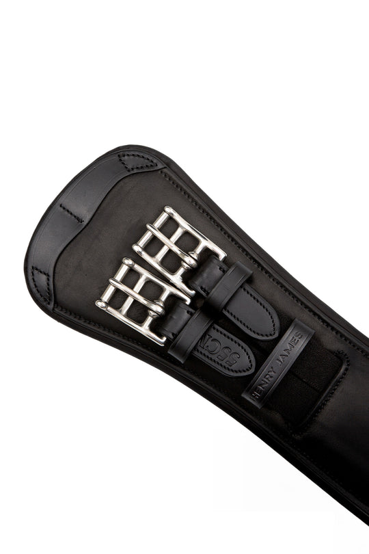Anatomical Short Leather Girth black