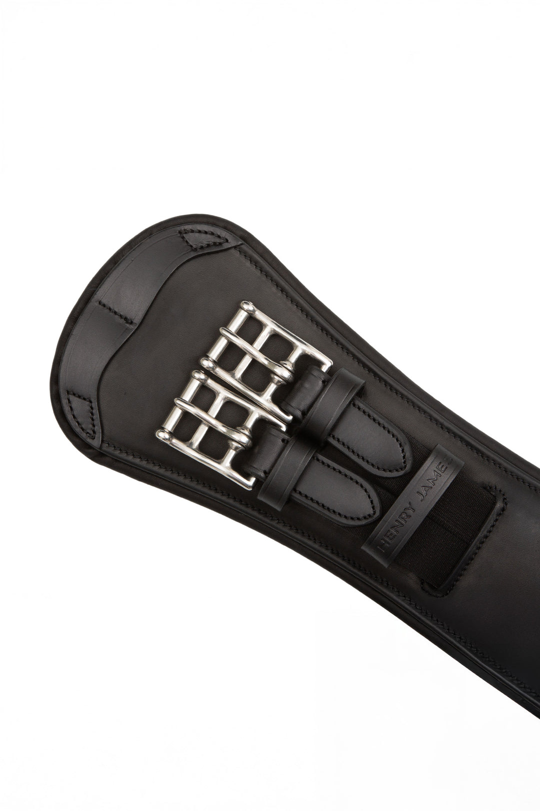 Anatomical Short Leather Girth Black