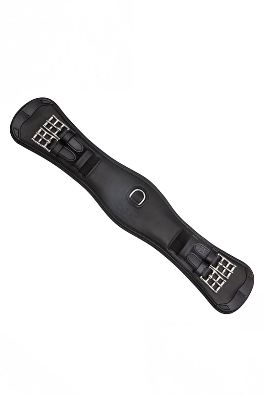 Anatomical Short Leather Girth Black
