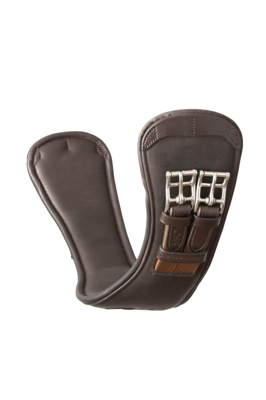 Anatomical Short Leather Girth Brown