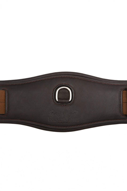 Anatomical Short Leather Girth Brown