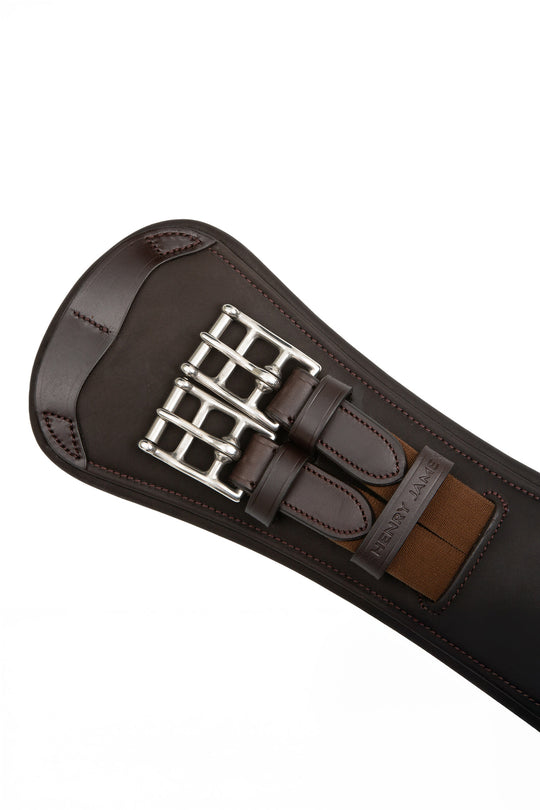 Anatomical Short Leather Girth Brown