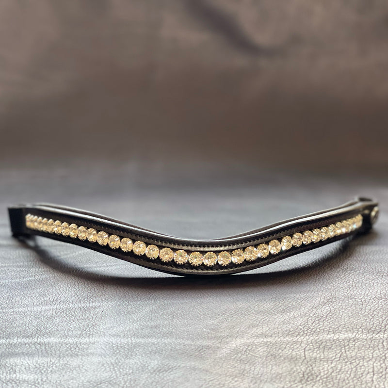 Custom Swarovski Giant Crystal Curved Browband