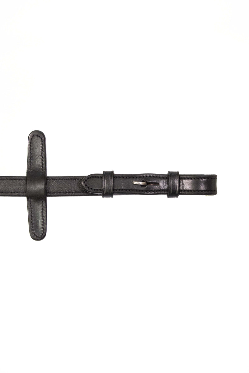 Large Pimple Hybrid Rubber Reins with Leather Stoppers