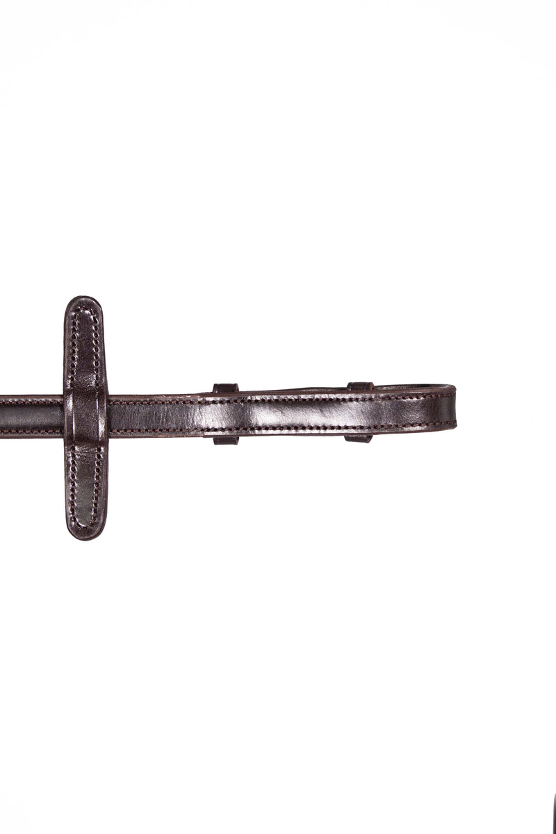 Large Pimple Hybrid Rubber Reins with Leather Stoppers