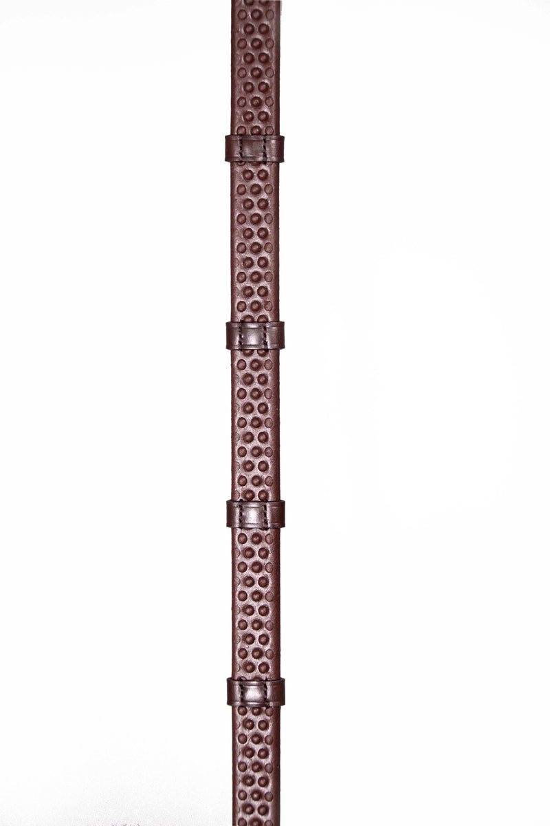 BioThane Bio Grip Hybrid Rubber Reins with Leather Stoppers