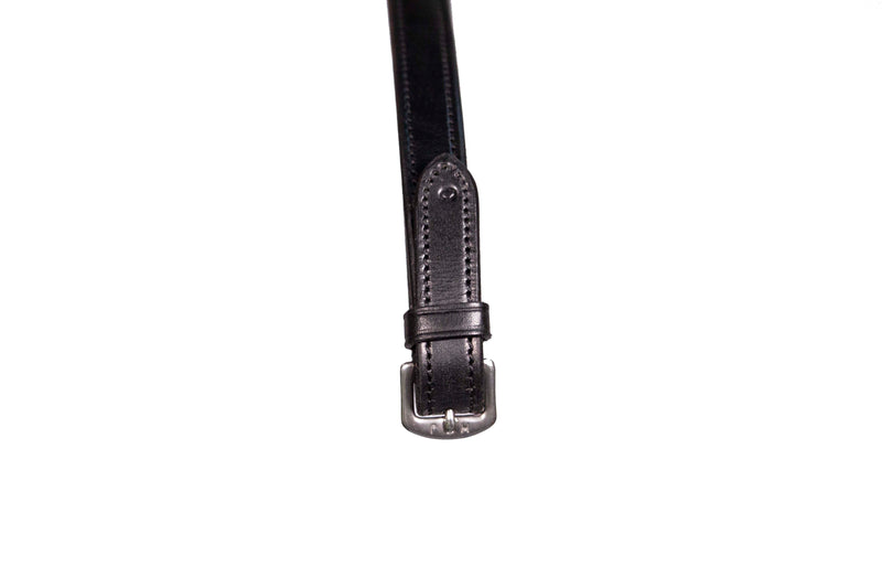 Xtreme Eventer Hybrid Rubber reins with Leather Stoppers