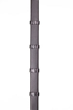 Small Pimple Hybrid Rubber Reins with Leather Stoppers