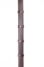 Small Pimple Hybrid Rubber Reins with Leather Stoppers