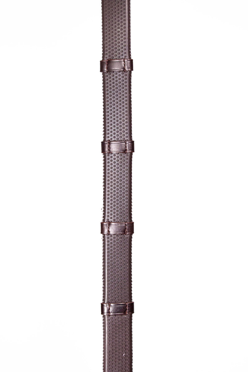Small Pimple Hybrid Rubber Reins with Leather Stoppers