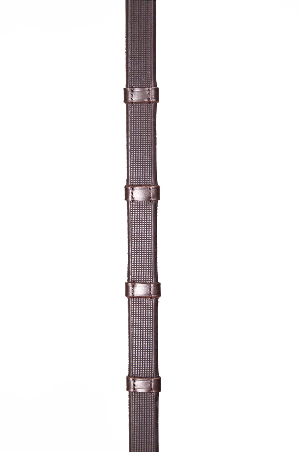 Smooth Eventer Hybrid Rubber Reins with Leather Stoppers